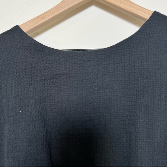 Eloquii Women Plus Size Maxi Dress 3X Black Tie Open Back Cottage Boho 22 - Picture 4 of 11